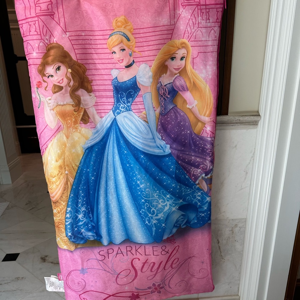 Disney Princess Pink and Blue Sleeping Bag